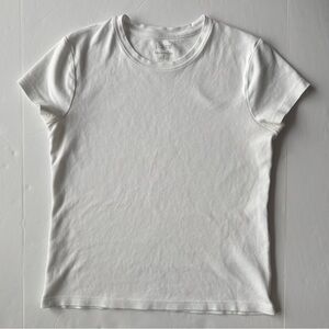 J. Crew Factory Essential Short-Sleeve Crewneck Tee White Size S